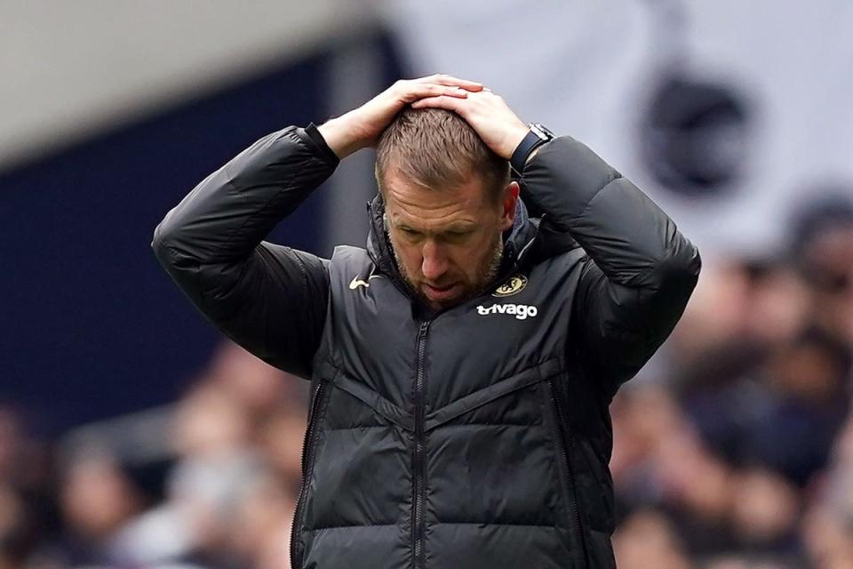 Graham Potter’s team are now six without a win in all competitions (Mike Egerton/PA) (PA Wire)