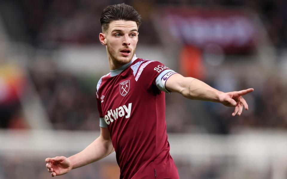 Declan Rice against Newcastle - Getty Images/George Wood