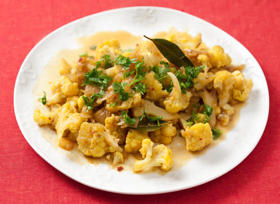 <strong>Get the <a href="http://www.huffingtonpost.com/2011/10/27/madras-cauliflower_n_1059327.html">Madras Cauliflower Recipe</a></strong>