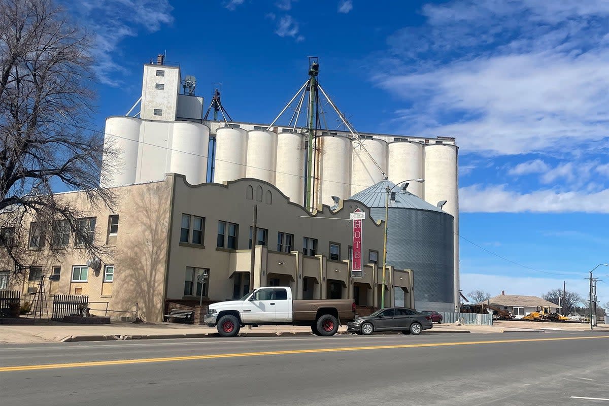 The forum was held in Holyoke, an agricultural town full of less than 2,400 near the Nebraska border that’s home to Republican conservatives (Sheila Flynn/The Independent)