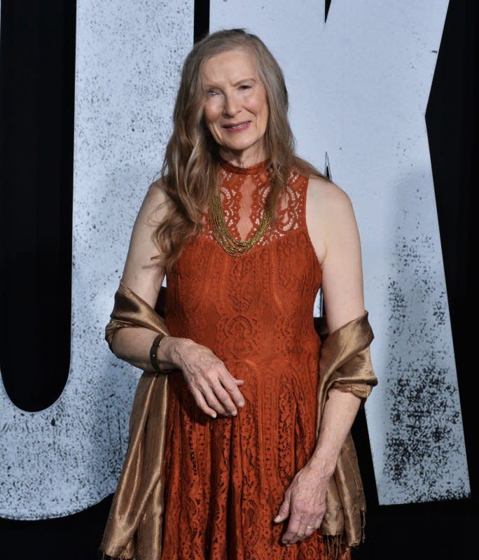 Frances Conroy attends the premiere of "Joker" at the TCL Chinese Theatre in the Hollywood section of Los Angeles on September 28, 2019. The actor turns 70 on November 13. File Photo by Jim Ruymen/UPI