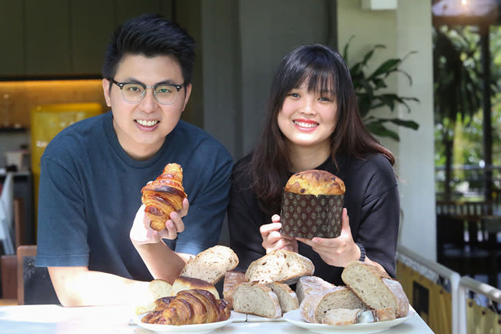 Twenty-Two Bakery is all about sourdough from loaves, croissants, rolls and panettone with Ang Bo Ling (left) and his partner, Yap Yee Teng (right) – Pictures by Choo Choy May