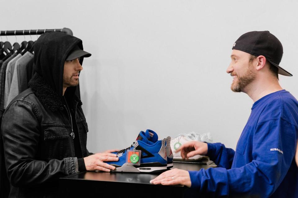 Eminem and Josh Luber (StockX)