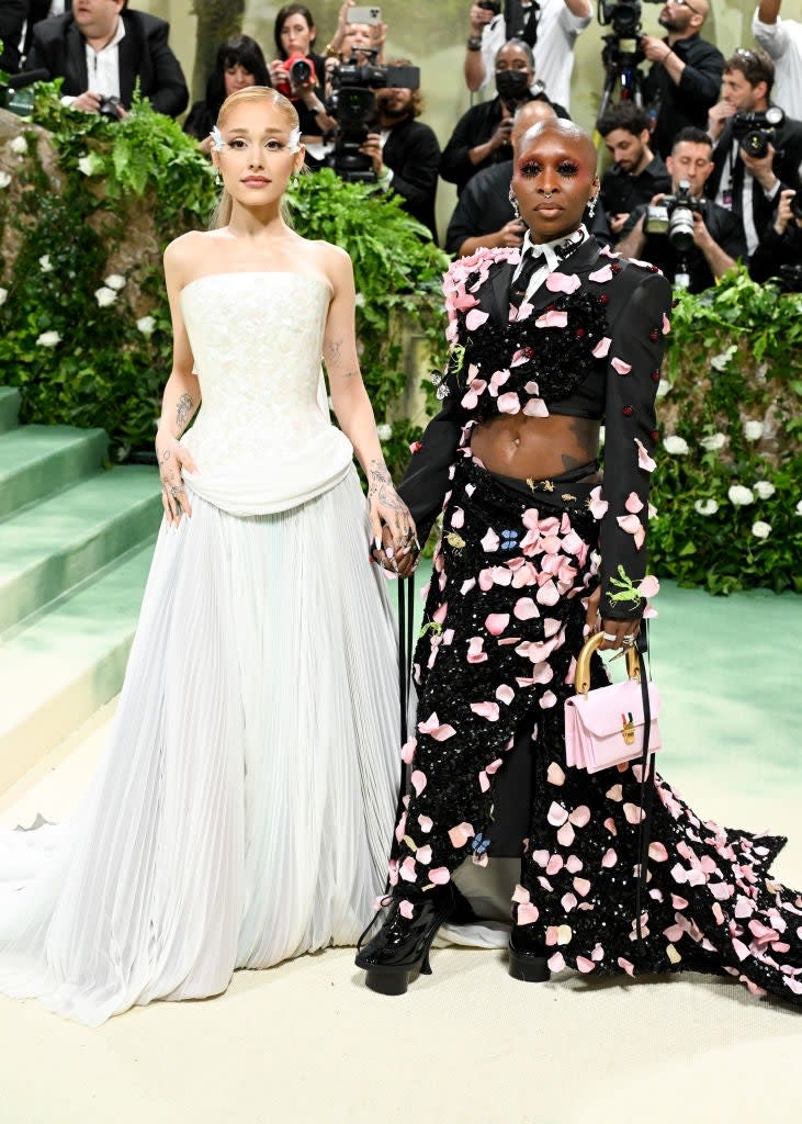 Ariana Grande and Cynthia Erivo at the 2024 Met Gala: 