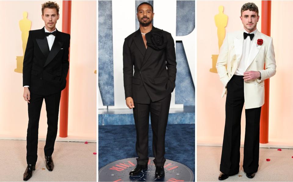 Loose and breezy or raffish and 1970s-accented? (From left: Austin Butler, Michael B Jordan and Paul Mescal) - Getty