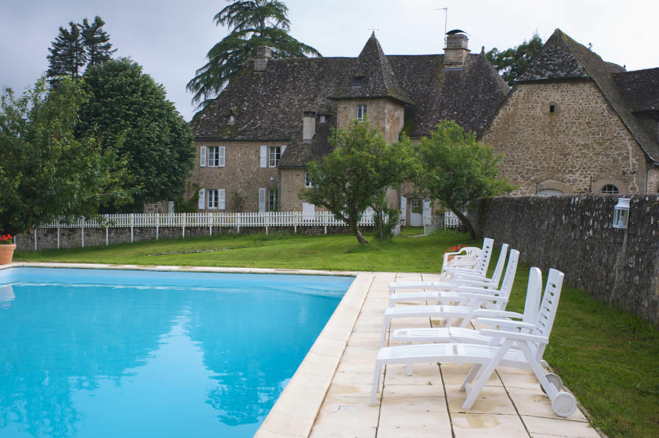 The castle has its own swimming pool (Picture: SWNS)