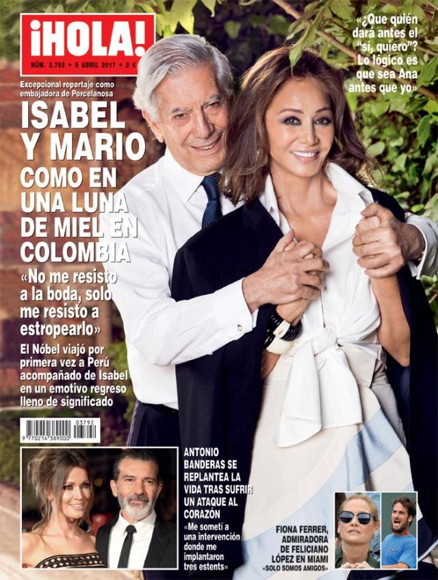 En ¡HOLA!, Isabel Preysler y Mario Vargas Llosa, como en una luna de miel  en Colombia