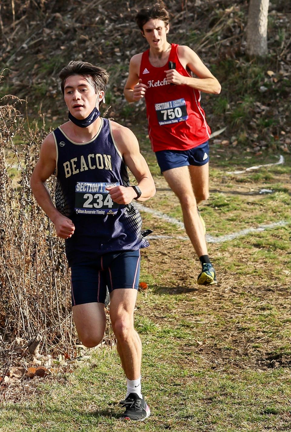 Beacon's Evan LaBelle took fourth in the Dutchess County boys cross country regional championship.