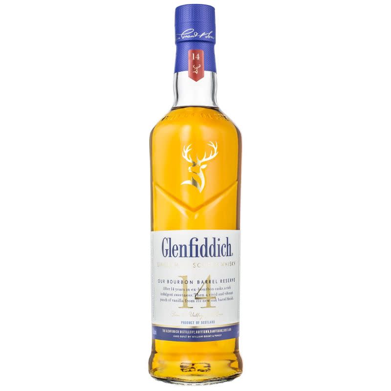 <p><a href="https://go.redirectingat.com?id=74968X1596630&url=https%3A%2F%2Fwww.reservebar.com%2Fproducts%2Fglenfiddich-14-year-old&sref=https%3A%2F%2Fwww.esquire.com%2Flifestyle%2Fg35121418%2Fbest-valentines-day-gifts-for-him%2F" rel="nofollow noopener" target="_blank" data-ylk="slk:Shop Now;elm:context_link;itc:0;sec:content-canvas" class="link rapid-noclick-resp">Shop Now</a></p><p>14 Year Old Bourbon Barrel Reserve Single Malt Scotch</p><p>reservebar.com</p><p>$55.00</p>