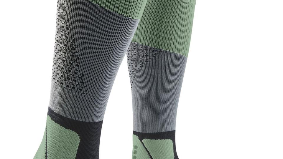 With 20-30 mmHg compression, these socks boost your circulation to help move lactic acid out of your muscles so you feel fresh longer. (Courtesy CEP)