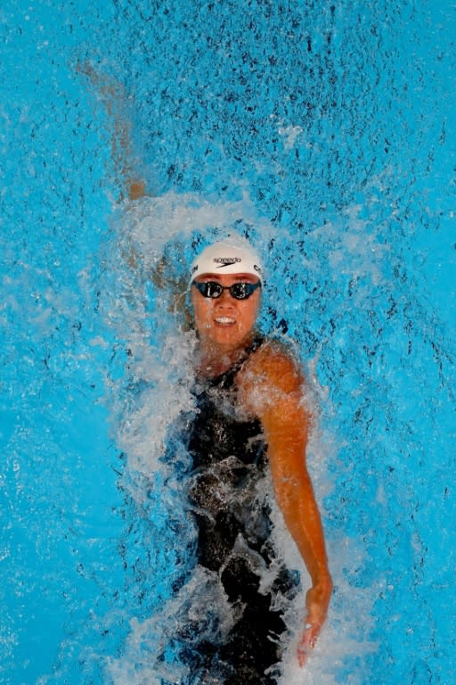 Natalie Coughlin of the United States competes in a preliminary heat for the Women's 100 Meter Backstroke during Day Two of the 2016 U.S. Olympic Team Swimming Trials at CenturyLink Center on June 27, 2016 in Omaha, Nebraska