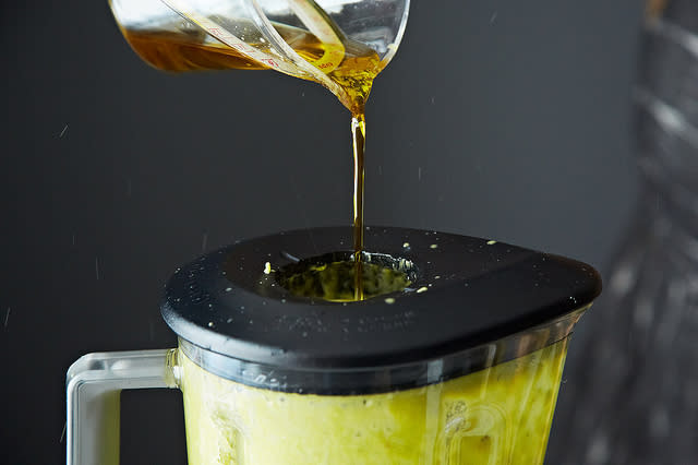 Oil in blender