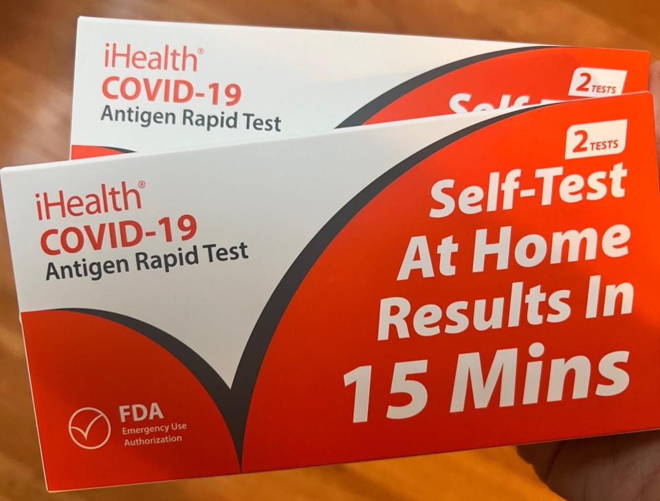 Americans can request a set of four free COVID rapid tests per household at COVIDTests.gov.