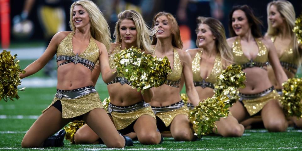 New Orleans Saints cheerleaders. (Photo: Getty Images)