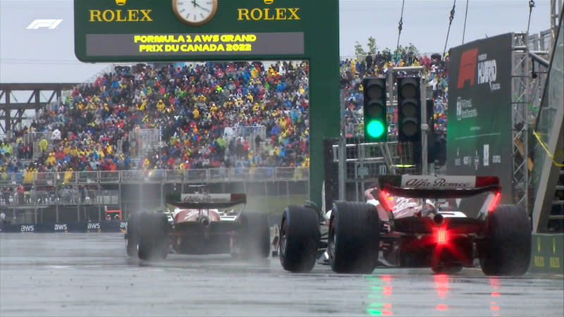 F1加拿大站在雨戰下進行排位賽。（Credit : F1）