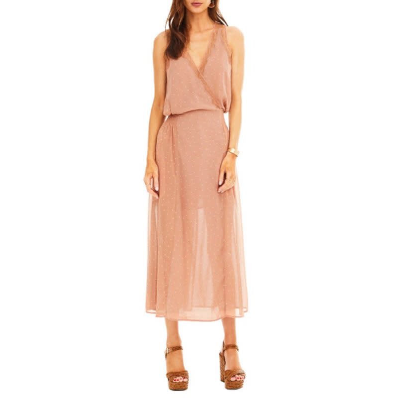 <a rel="nofollow noopener" href="https://rstyle.me/n/c7k4g3chdw" target="_blank" data-ylk="slk:The Label Millie Dress, ASTR, $120Simply mauve-ulous. This flowy soft pink midi dress is elegantly lined with lace and detailed with polka dots.;elm:context_link;itc:0;sec:content-canvas" class="link ">The Label Millie Dress, ASTR, $120<p><span>Simply mauve-ulous. This flowy soft pink midi dress is elegantly lined with lace and detailed with polka dots.</span></p> </a>