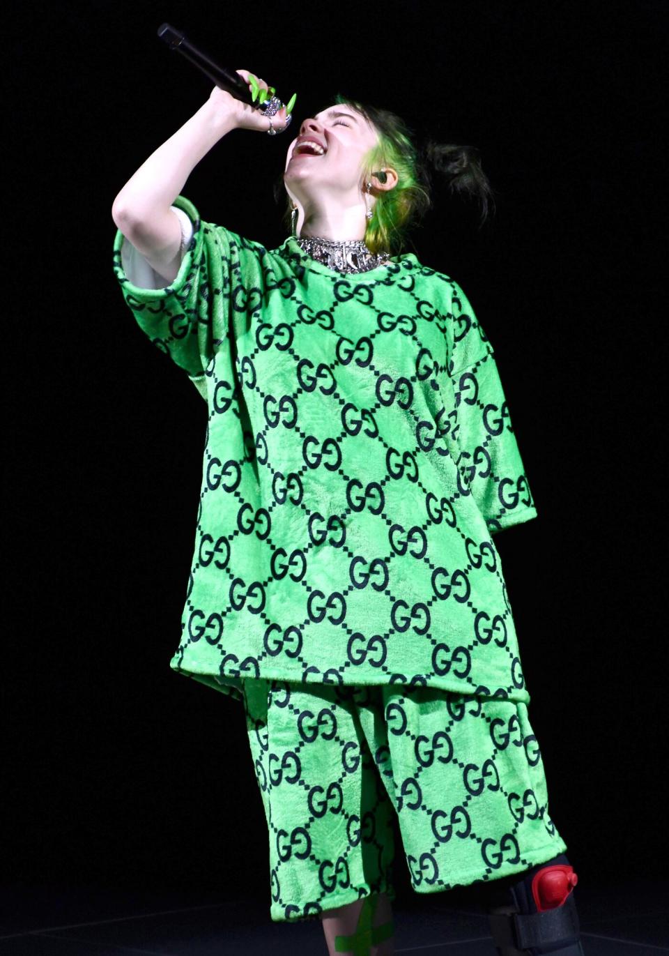 Billie Eilish performs onstage at The Greek Theatre on July 11, 2019 in Los Angeles, California