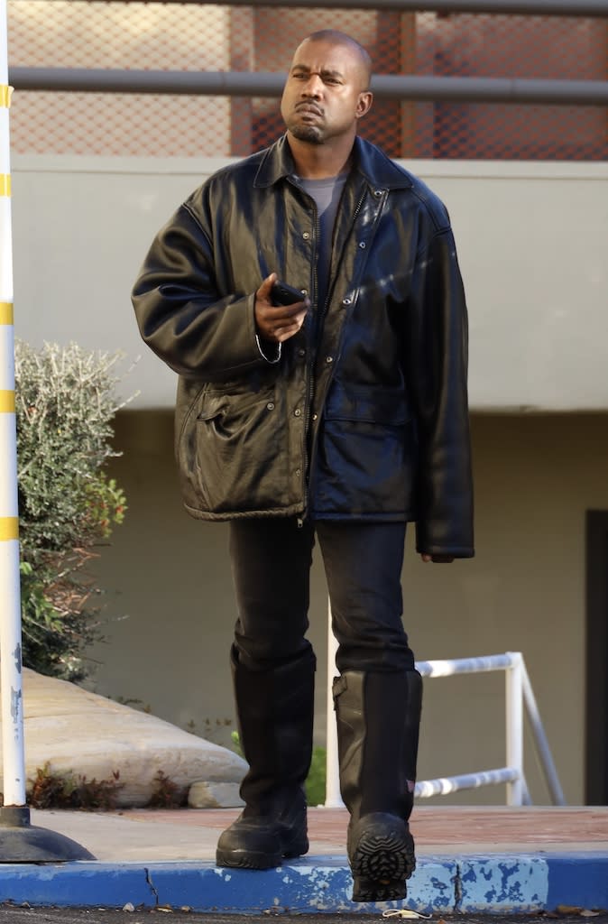 Kanye West is seen out and about in Los Angeles on Jan. 21, 2022. - Credit: Khrome / SplashNews.com