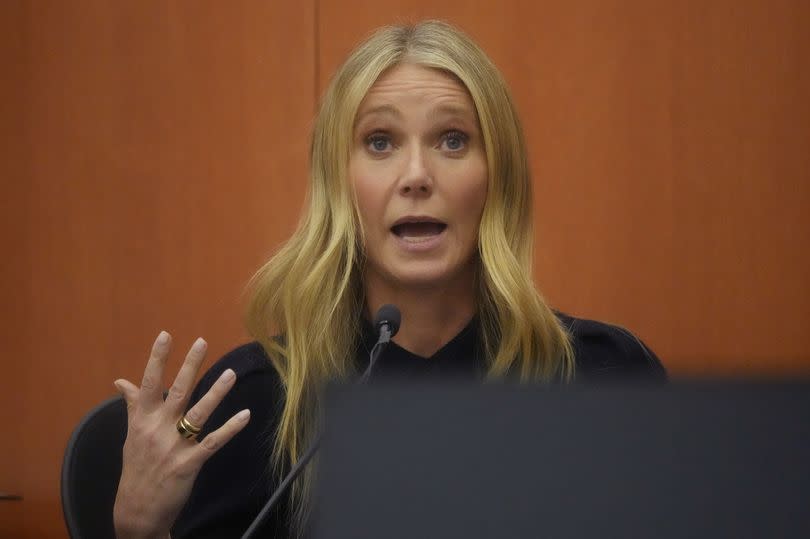 Gwyneth Paltrow testifies during her trial, Friday, March 24, 2023, in Park City, Utah