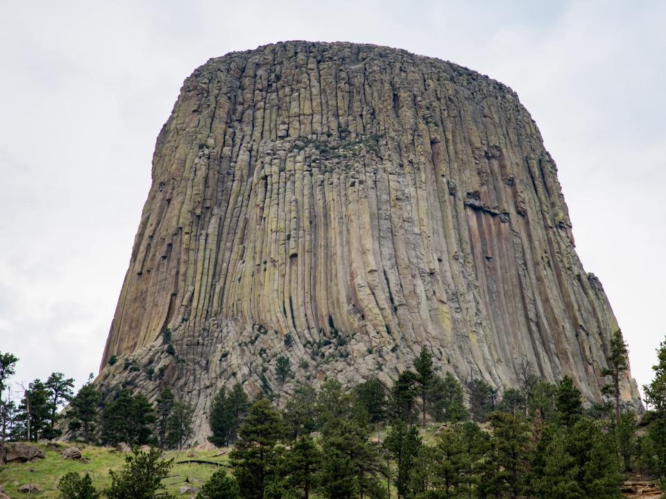 Devil's Tower is located in the Bear Ridge Mountains, Wyoming.