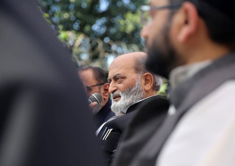 Zafaryab Jilani, a lawyer of All India Muslim Personal Law Board, speaks during a news conference after Supreme Court's verdict on a disputed religious site in Ayodhya, in New Delhi