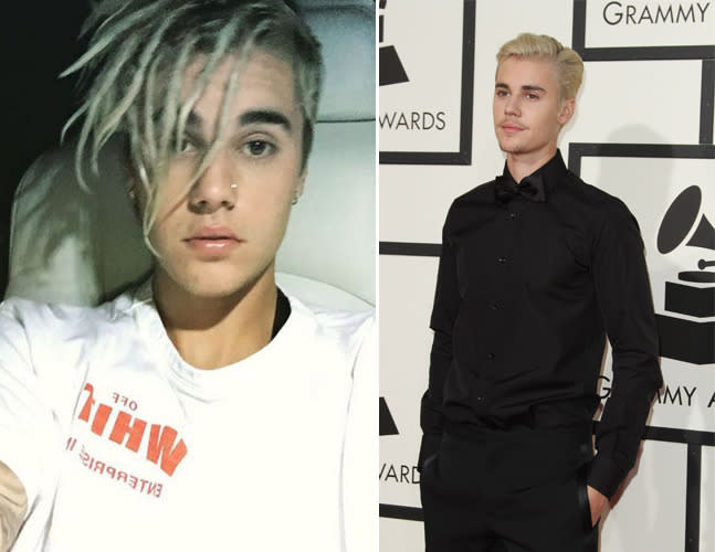 Wer hätte gedacht, dass wir uns je den Pilzkopf seiner frühen Teenie-Jahre zurückwünschen würden? Jetzt trägt Justin Bieber nämlich Dreadlocks, die ihm wie ein wildgewordener Pony über die Stirn fallen. “Wieso”, lautet Biebers Kommentar zum ersten Instagram-Foto mit neuer Frisur. Das dürften sich viele seiner Fans auch fragen. (Foto: Instagram/Justin Bieber; Adriana M. Barraza/WENN.com)