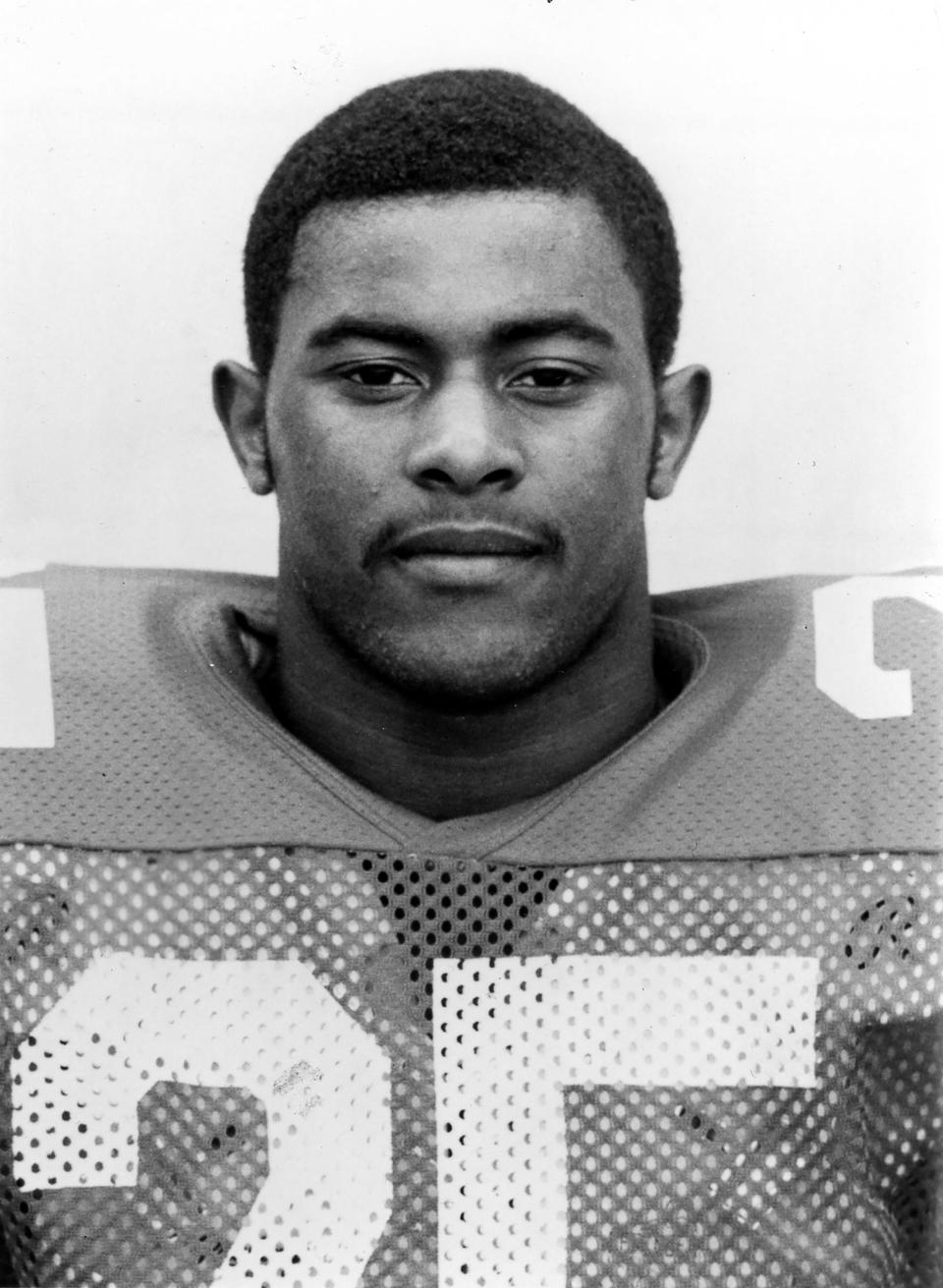 Former Central-Hower football star John Wooldridge poses for a photograph during his playing days at Ohio State. Wooldridge will be inducted into the Akron Public Schools Athletics Hall of Fame on Oct. 21 at House Three Thirty.