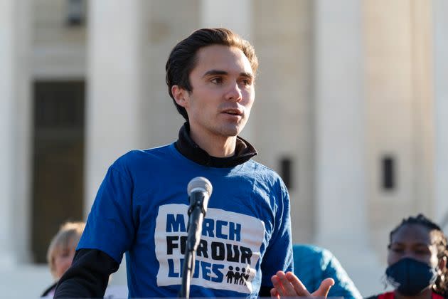 Parkland survivor and gun control activist David Hogg speaks at a rally outside of the U.S. Supreme Court in Washington, D.C., in November. (Photo: Associated Press)
