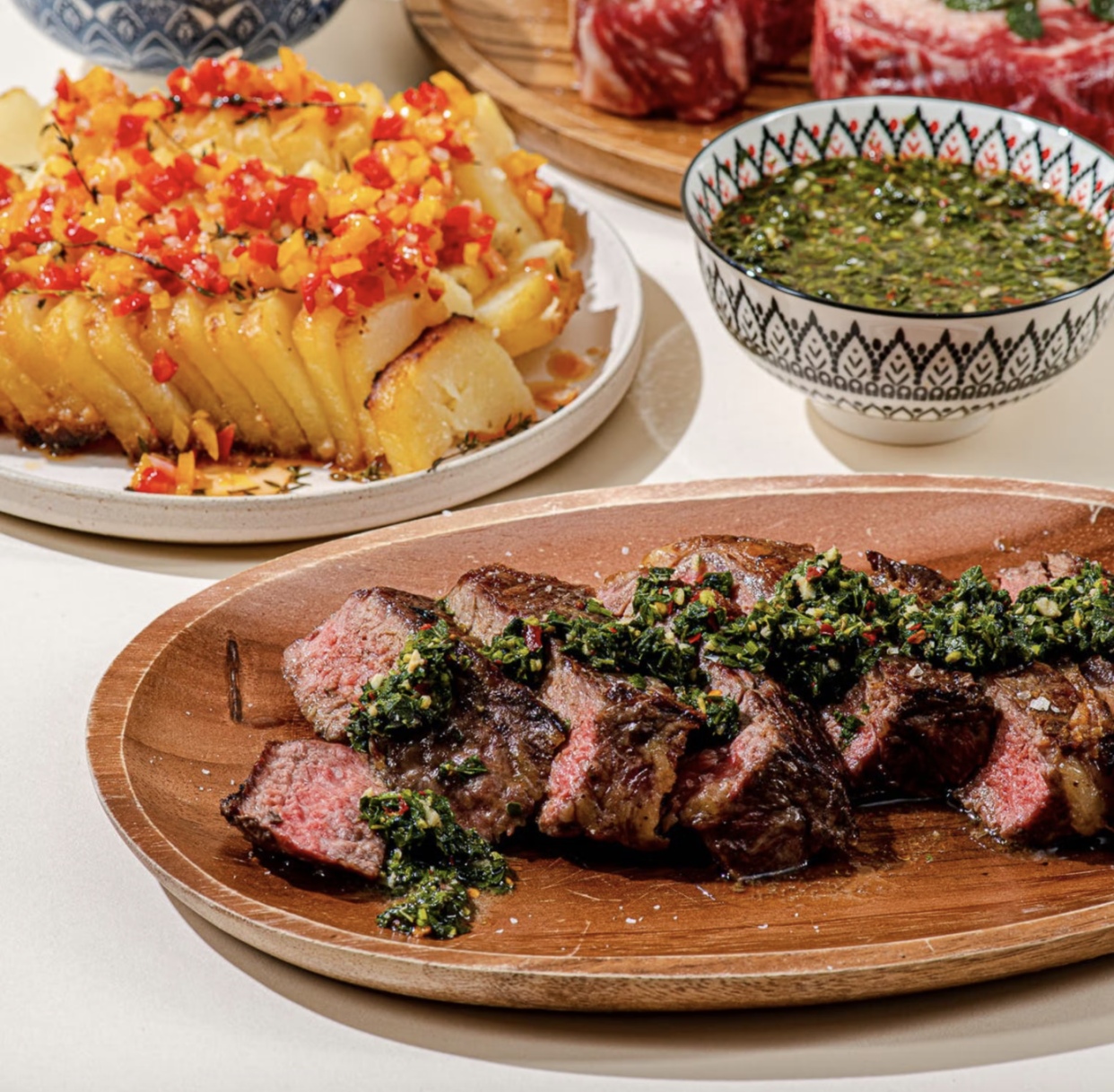 Boneless Ribeye Steak Dinner Kit for 4