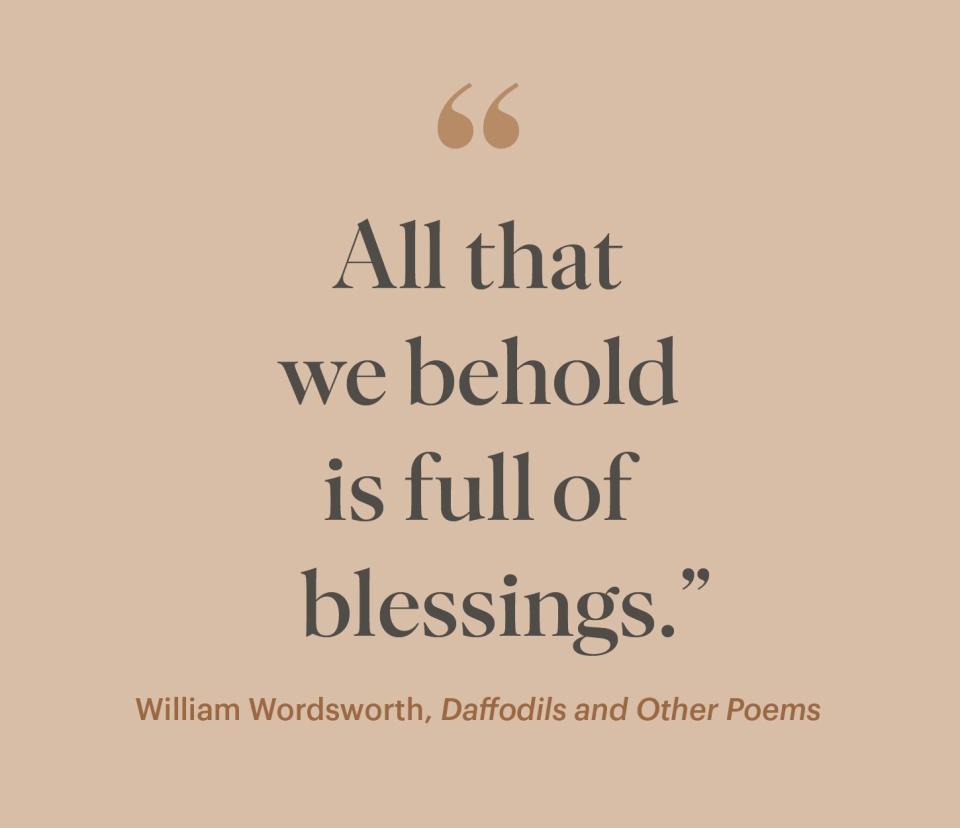thanksgiving quote by william wordsworth