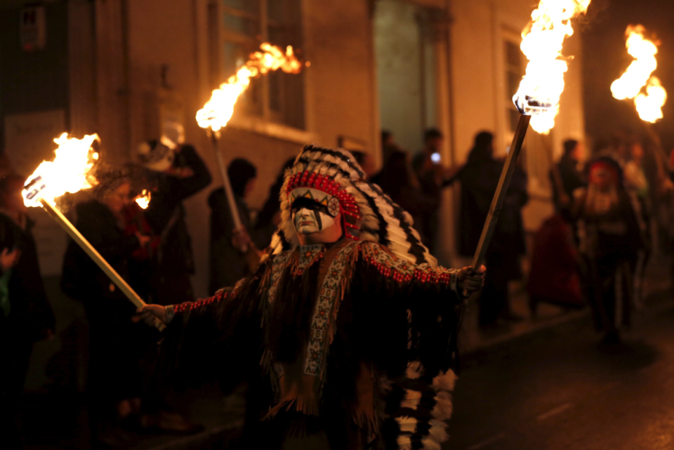 Native Americans also feature in the parade (Picture: REX)