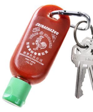 Mini Sriracha Keychain