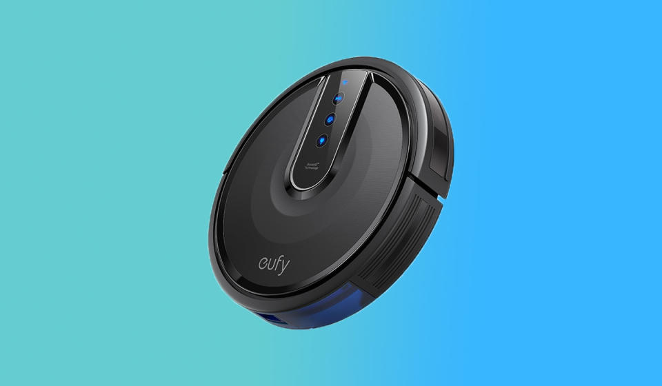 The Eufy can vacuum for up to 100 minutes and it's no louder than your microwave. (Photo: Walmart)