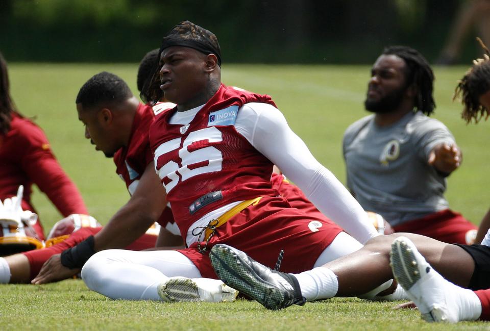 Reuben Foster played for the Washington Commanders in 2020.