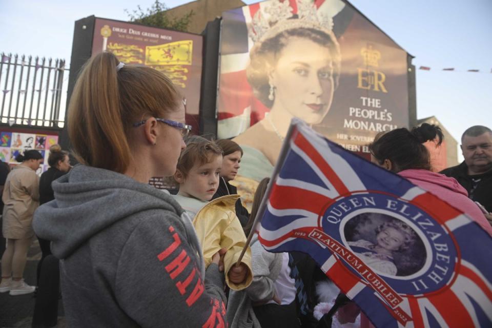 The death has been mourned throughout the UK from London to Belfast (Mark Marlow/PA) (PA Wire)