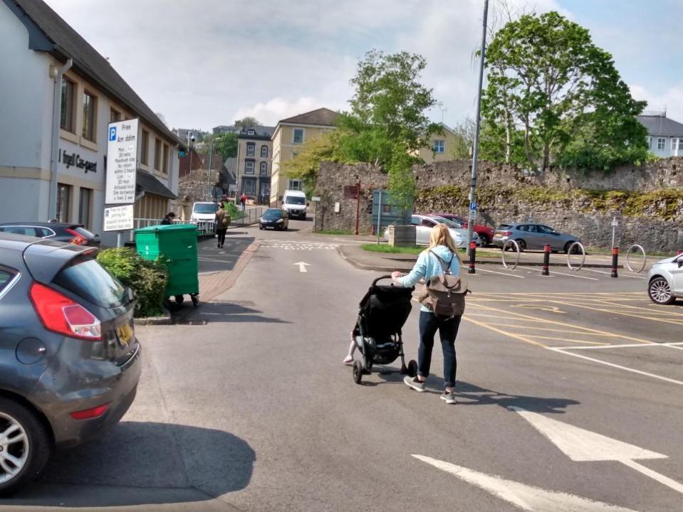 South Wales Argus: The Dell Car park, near Welsh Street in Chepstow. 