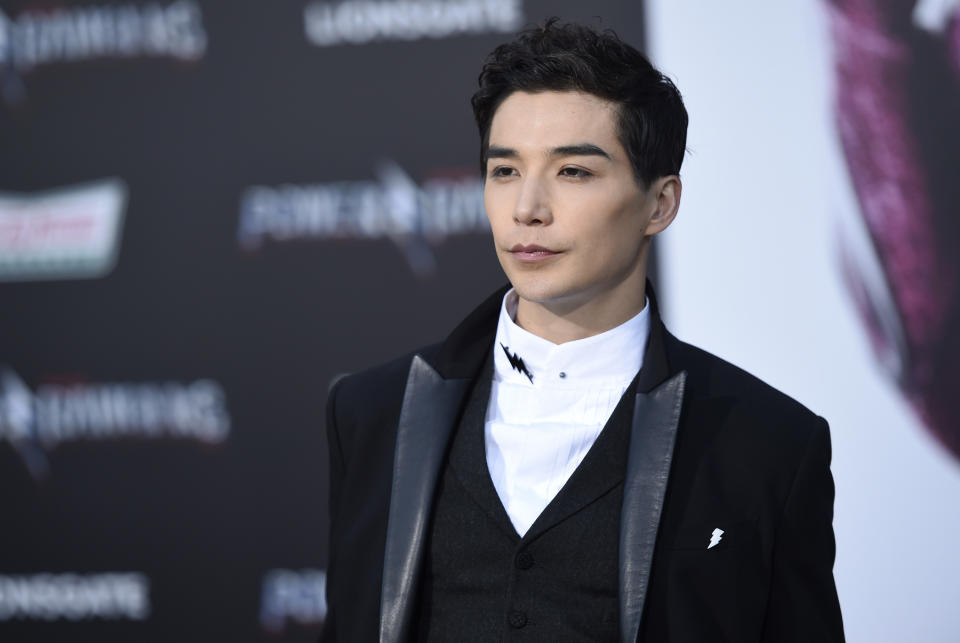 Ludi Lin at the Los Angeles premiere of “Power Rangers”. (Photo: AP)