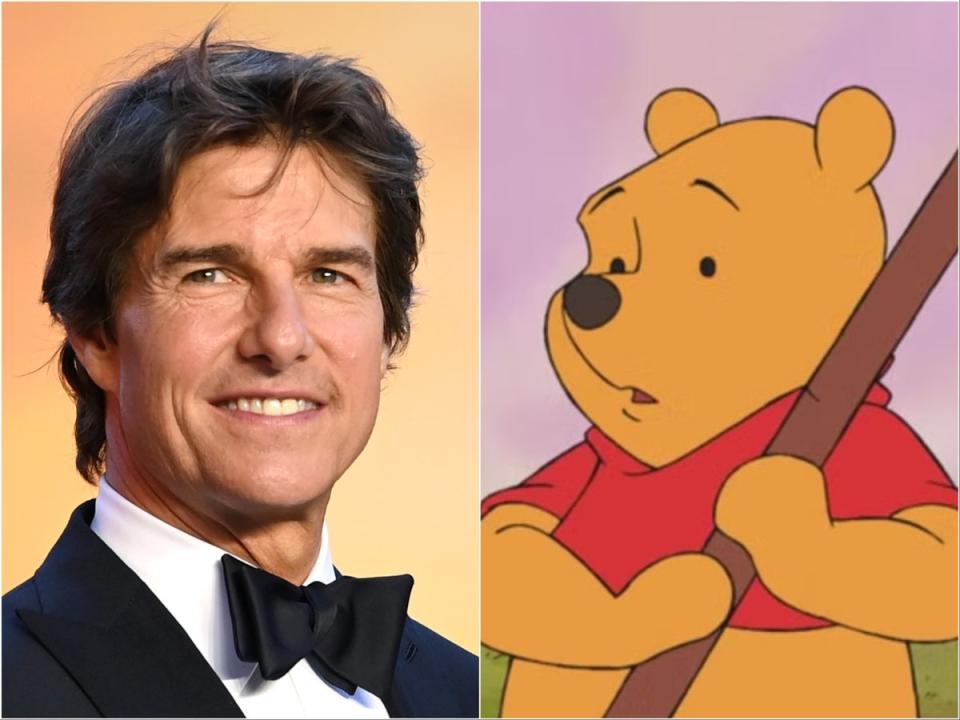 Tom Cruise and Winnie the Pooh (Getty Images/Disney)