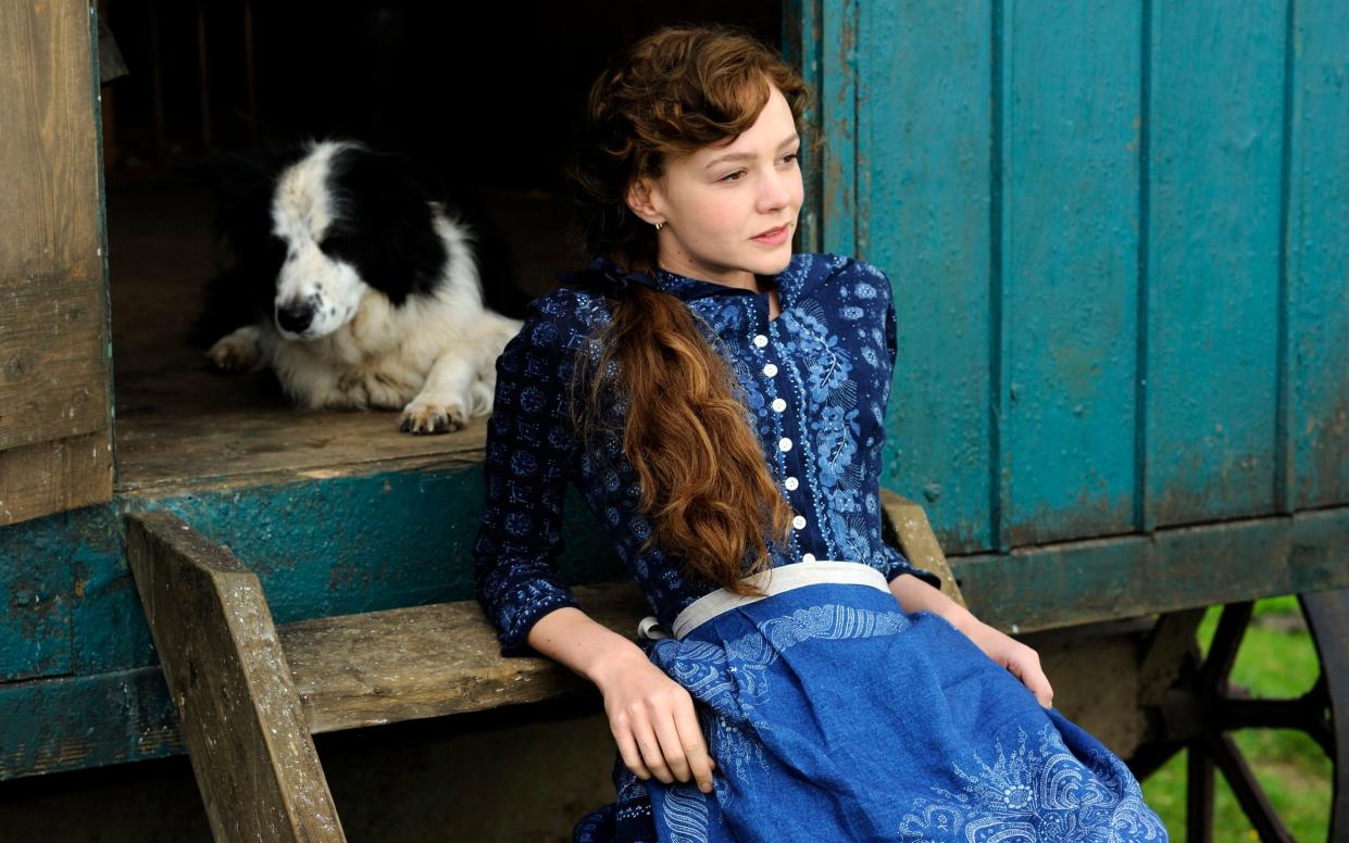 Carey Mulligan in a still from the film, next to a dog - Alex Bailey