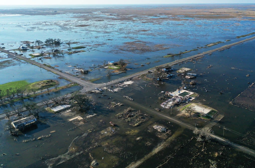 Hurricane Delta swept through  Louisiana on Friday (Getty Images)