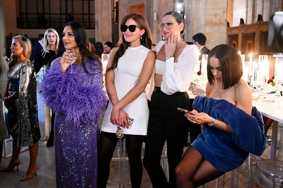 Jessel Taank, Brynn Whitfield, Jenna Lyons and Sai De Silva film The Real Housewives of New York City