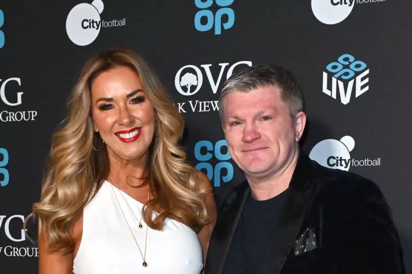 Ricky Hatton and Claire Sweeney