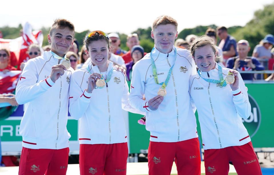 Alex Yee, left, and England’s triathletes were in dominant form (David Davies/PA) (PA Wire)