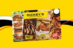 Get a great deal with Dickey's Gift Cards