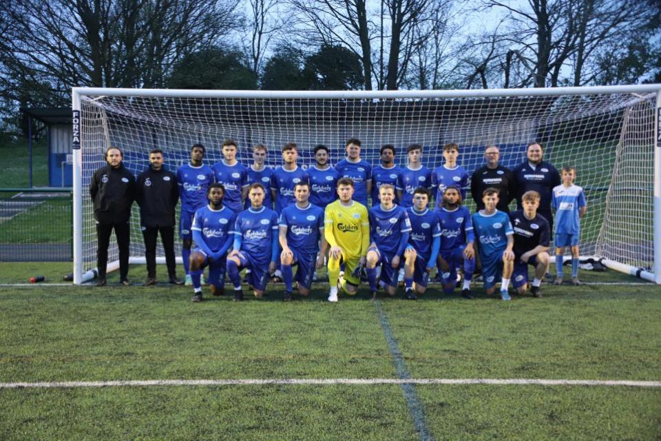 Watford Observer: Oxhey Jets' Herts Charity Shield final squad