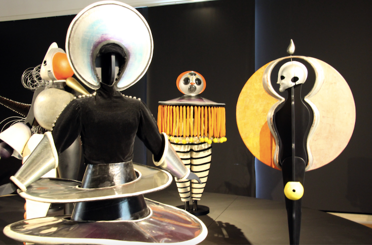 <p><em>Triadic Ballet costumes by Oskar Schlemmer, 1922. <span class="attribution"><span class="source">Wikimedia Commons</span></span></em></p> 