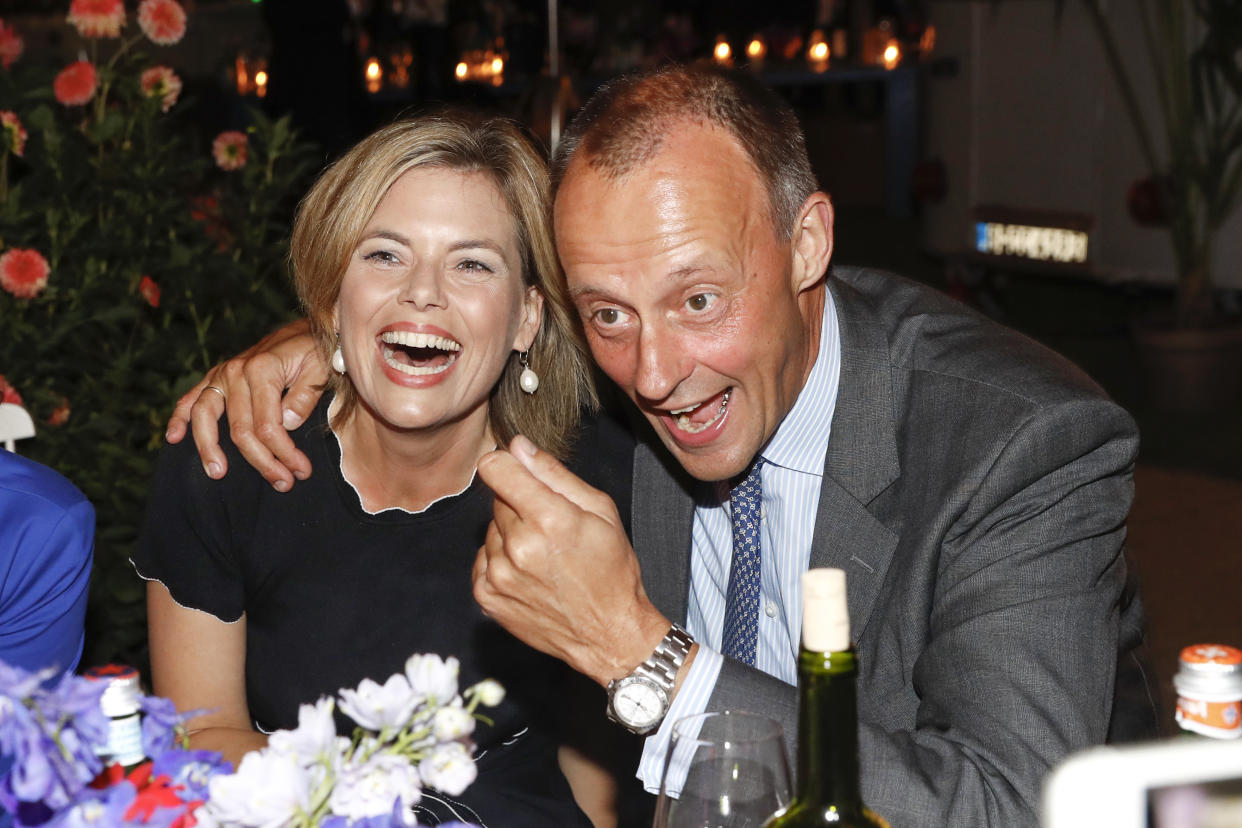 Julia Klöckner und Friedrich Merz auf einem Event der "Bild" im September 2016 (Bild: Franziska Krug/Getty Images)