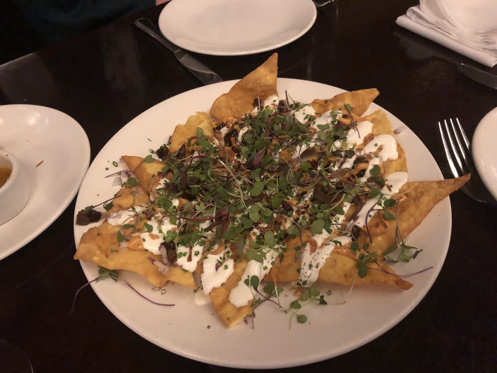 Duck nachos at Zinc