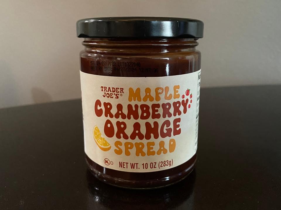 Trader Joe's maple-cranberry orange spread