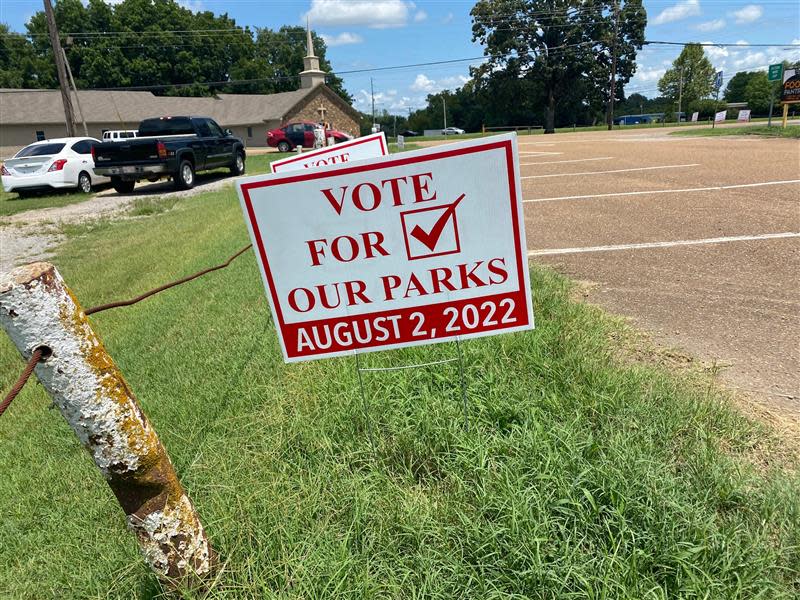 Olive Branch has a special election on whether to require hotels and motels in Olive Branch to charge an extra one-percent levy on stays at their facility. The money received would go to fund park and recreation improvements.